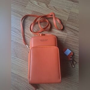 NEW Forever Young Ladies Orange Small Shoulder Strap Purse